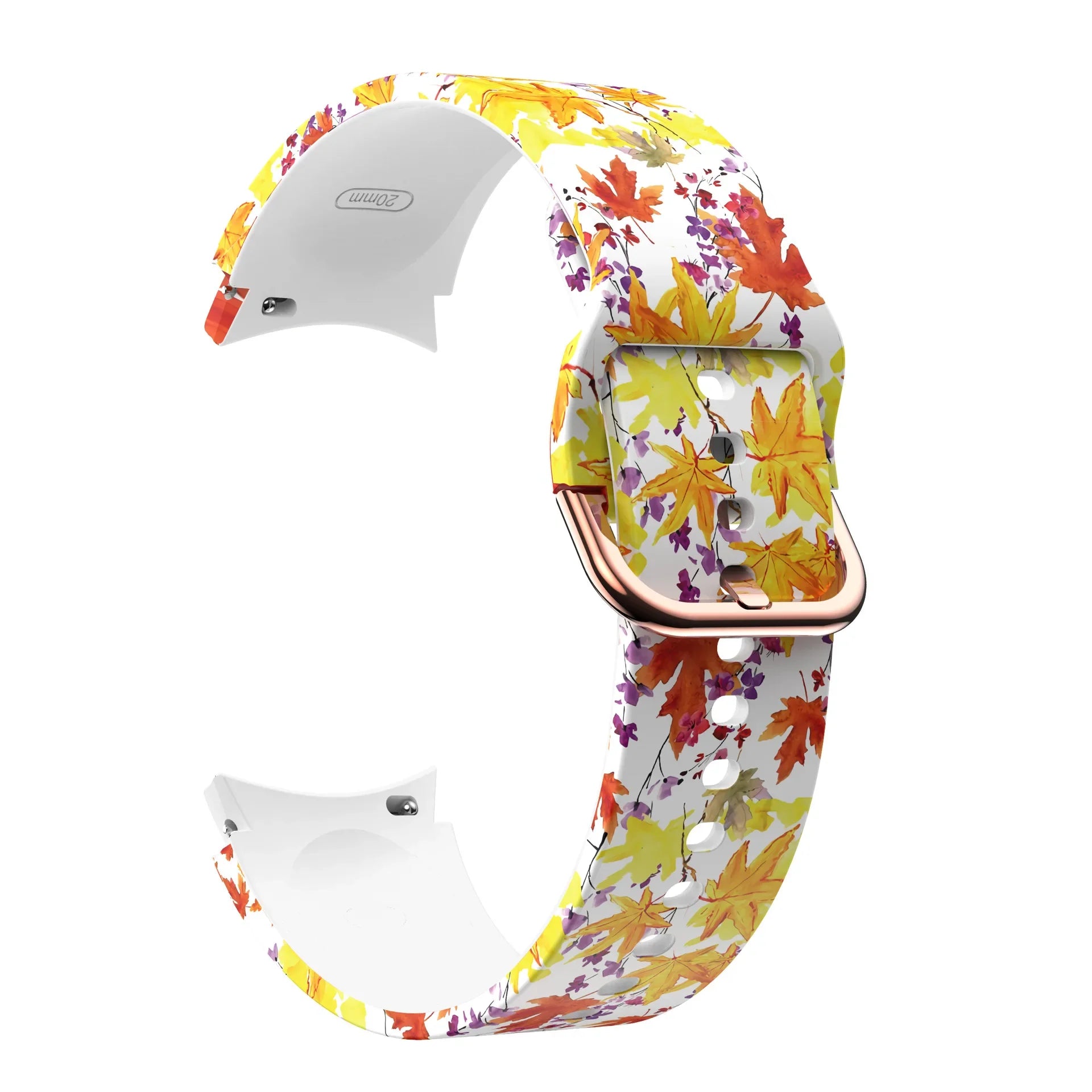 Printed Silicone Strap For Samsung Galaxy FE 4/5/6/7 40mm 44mm Colors Bracelet Watchband For Watch 4-6 Classic 47mm43mm 46mm42mm