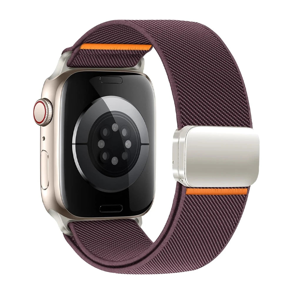 Magnetic Sport band For Apple Watch Ultra 2 band 49mm 45mm 46mm 44mm 42mm 41mm 40mm Nylon Correa band Apple Watch 10 9 8 7 6 5 4 SE