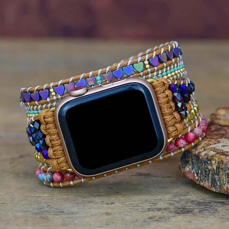 Bohemian band for Apple Watch band 44mm 40mm 42mm 38mm 41mm 45mm Handmade Jewelry bands Apple Watch Series 8 7 6 5 4 3 SE Ultra 49mm