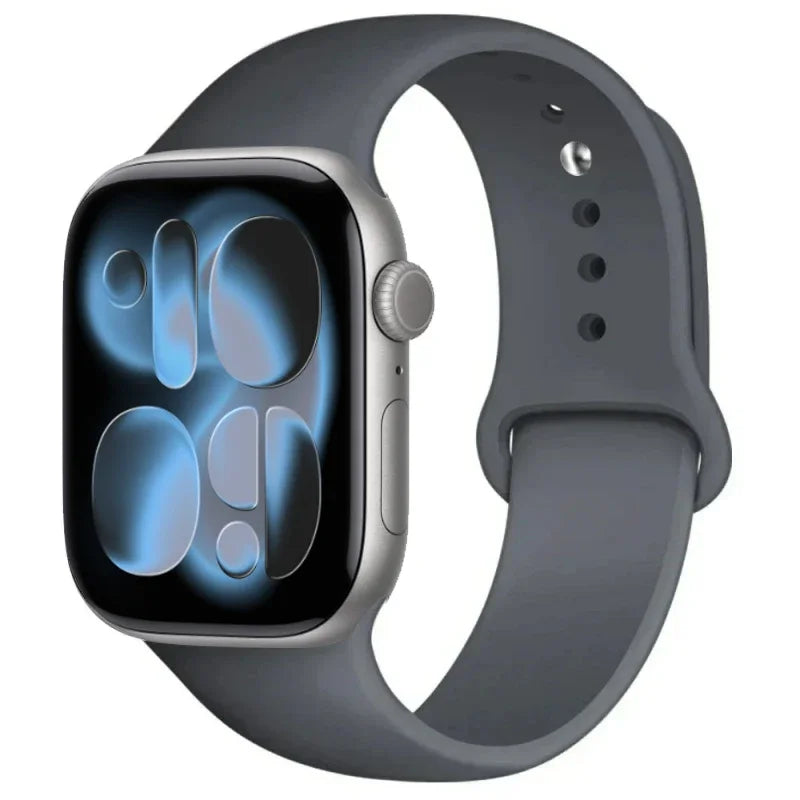 For Apple Watch band 46mm 42mm 45mm 44mm 40mm Silicone sport band Apple Watch Series 11 10 8 7 6 5 4 SE 9 Ultra 3 2 49mm band