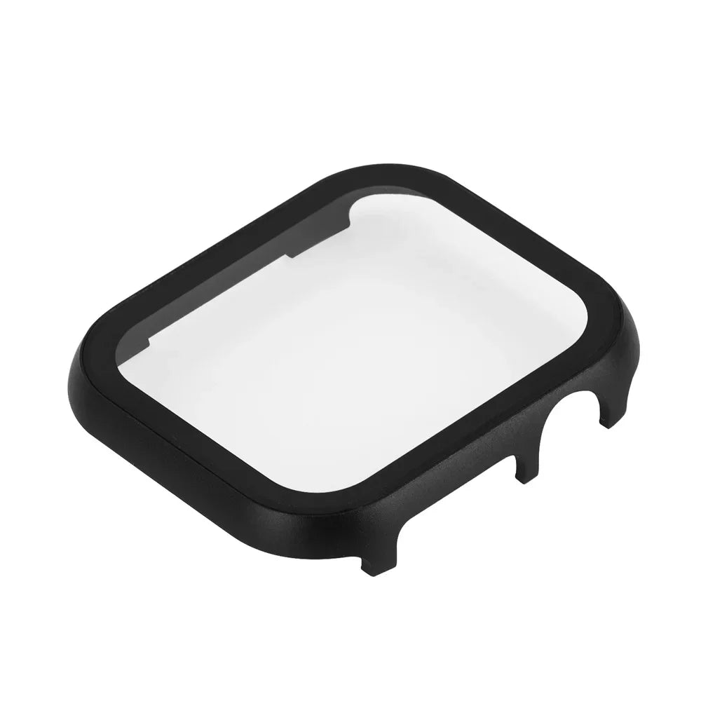 Metal Case + Tempered Film glass for Apple Watch 45mm 41mm 40mm 44mm 38mm 42mm Cover Apple Watch 9 8 7 6 5 4 3 SE Protective Case