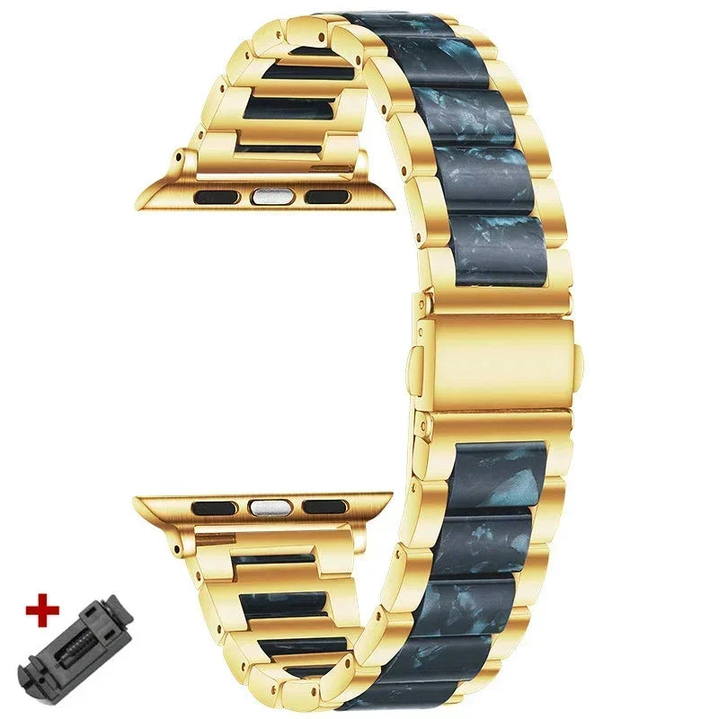 Women Resin band for Apple Watch Ultra 3 2 49mm 11 10 42mm 46mm 9 8 41mm 45mm Luxury band for Apple Watch 6 5 SE 40mm 44mm Band