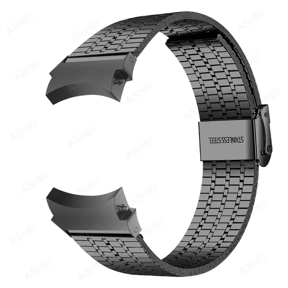 20mm Galaxy watch 4 6 classic band 46mm 47mm 42 43 for samsung galaxy watch 7 4 5 band 44mm 40mm 5 pro 45mm No gaps Steel correa