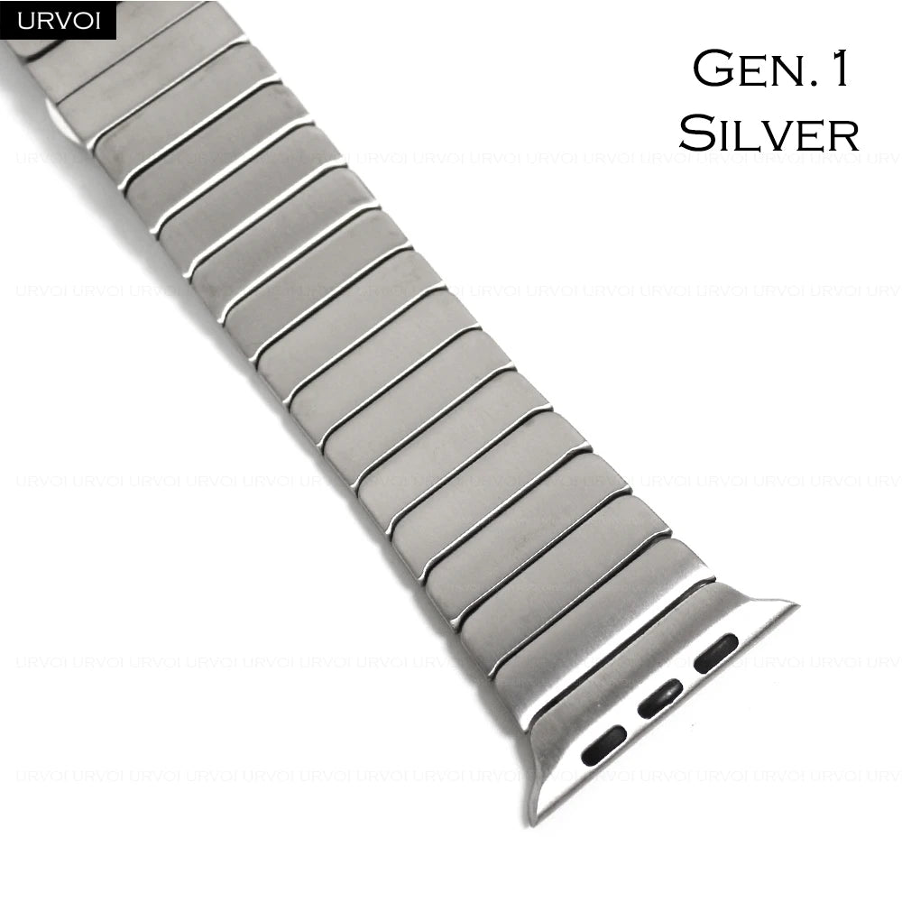 URVOI band for Apple Watch Ultra 3 2 Link band gen.1 3 stainless steel band butterfly clasp wristband for Apple Watch 45mm 46mm 49mm