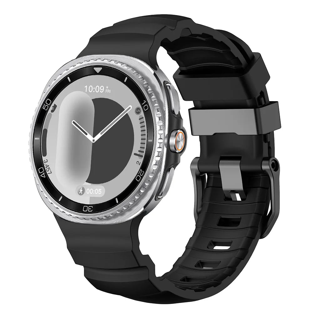 Trail Silicone Band for Samsung Galaxy Watch 8 Strap 44mm 40mm No Gaps Bracelet for Galaxy Watch 8 Classic 46mm Sport Wristband