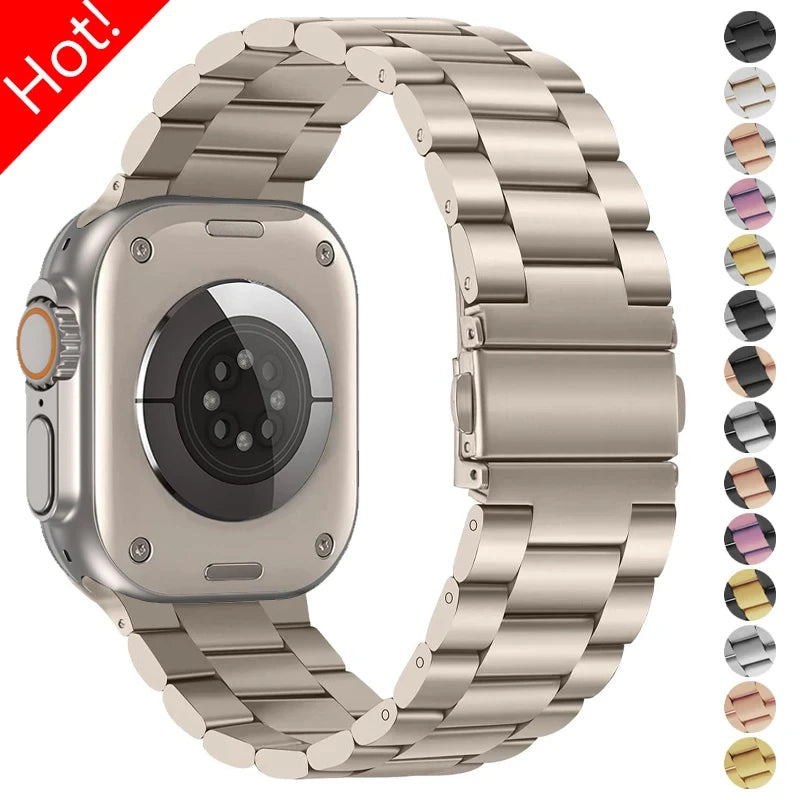 Stainless Steel band for Apple Watch band Ultra 2 49mm 46mm 45mm 41mm 44mm 42mm metal band Apple Watch Series 10 9 8 7 SE 6 5 4