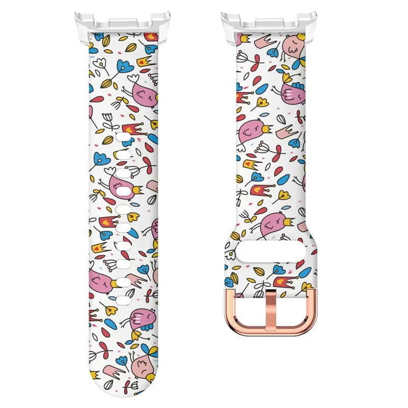 Printing Silicone Strap For Samsung Watch 8 Band Galaxy Watch 8 Classic Watchband Replacement No Gap Galaxy Watch 8 Correa