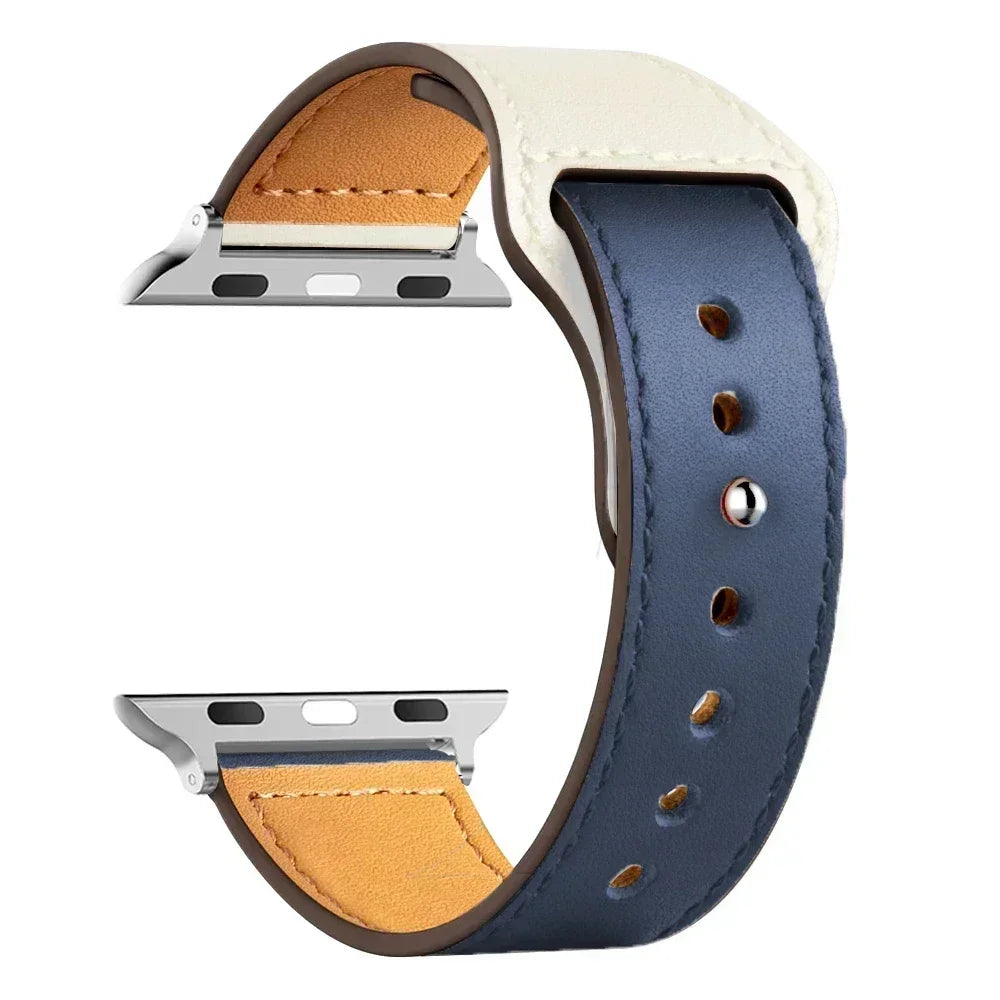 Leather band For Apple Watch 10 band 46mm 42mm 44mm 45mm 49mm 41mm 40mm correa band Apple Watch Series 8 9 3 4 5 6 SE 7 Ultra 2