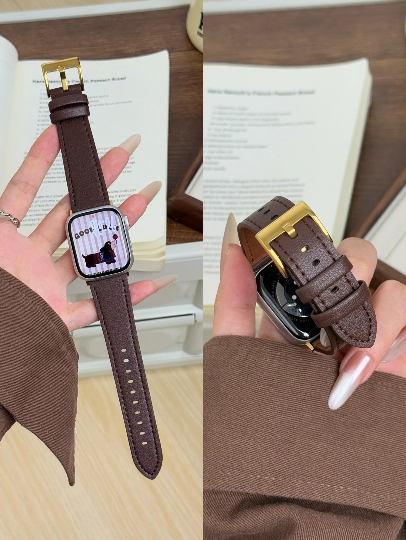 Leather Loop For Apple Watch band For Women Sport Correa 38mm 40mm 41mm 42mm 44mm 45mm 46mm 49mm , band For Apple Watch
