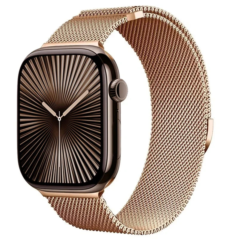 Milanese Loop band For Apple Watch band 46mm 40mm 41mm 45mm 49mm 42mm Correas bands Apple Watch Series 11 10 9 SE 3 7 8 Ultra 3