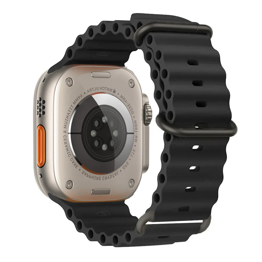 Ocean band for Apple Watch Ultra 3 Series 11 10 9 7 8 6 SE 49mm 45mm 46mm 42mm 44mm 40mm 41mm Silicone band correa Apple Watch band