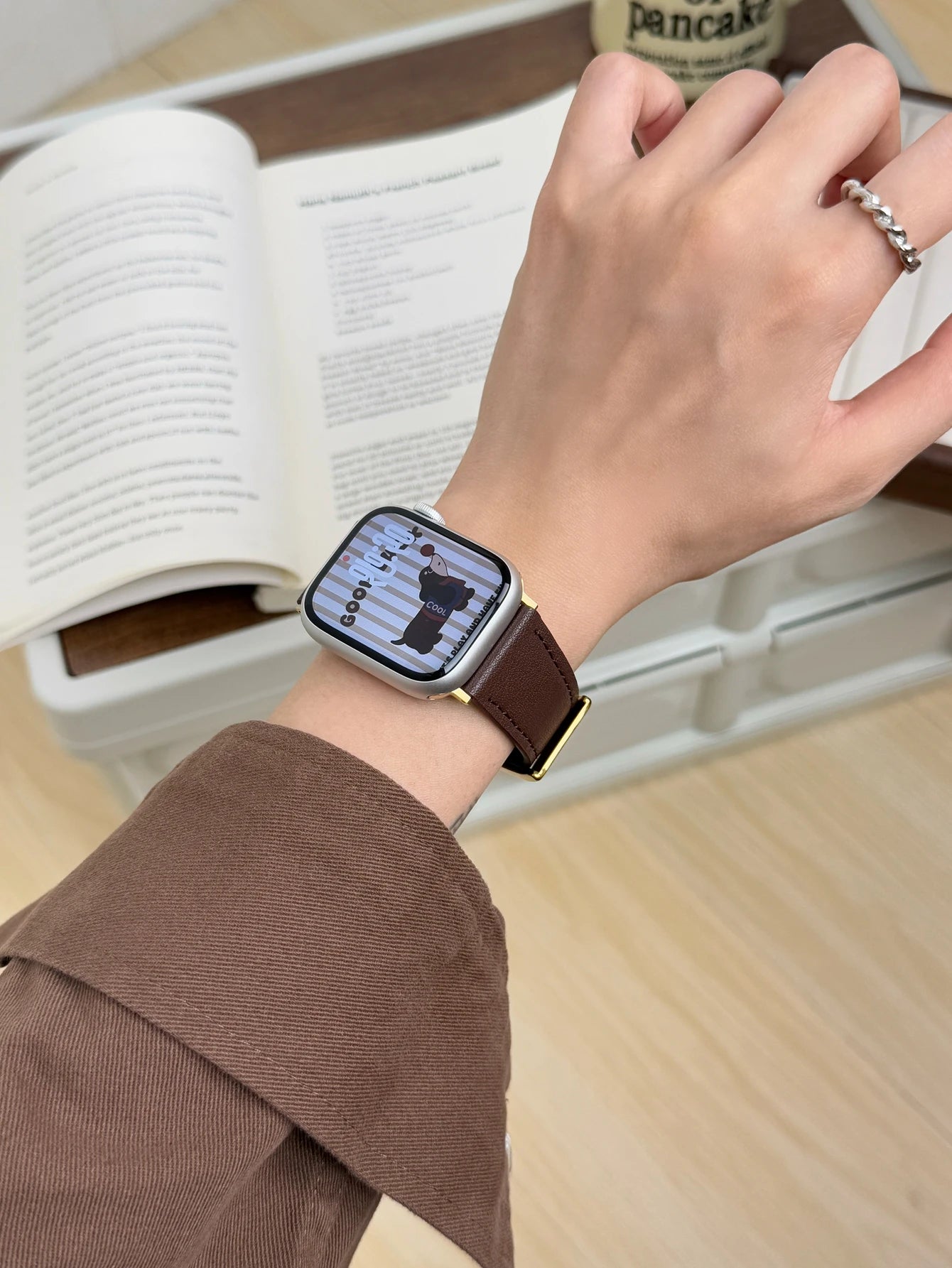 Leather loop Correa For Apple Watch band Series Ultra 11 10 9 8 7 6 5 4 3 2 1 SE 38mm 40mm 41mm 42mm 44mm 45mm 46mm 49mm band