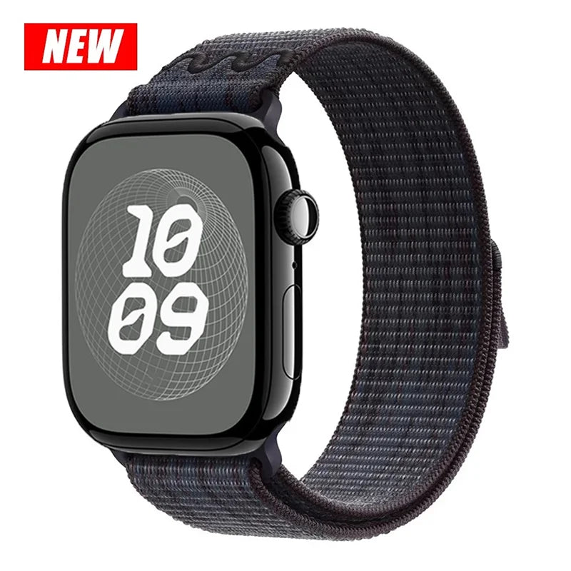 For Apple Watch band 49mm Series 11 10 9 8 7 6 5 4 SE Ultra 2 3 Stripe band 42mm 46mm 45mm 40mm 44mm 41mm Apple Watch Sport Nyon Loop