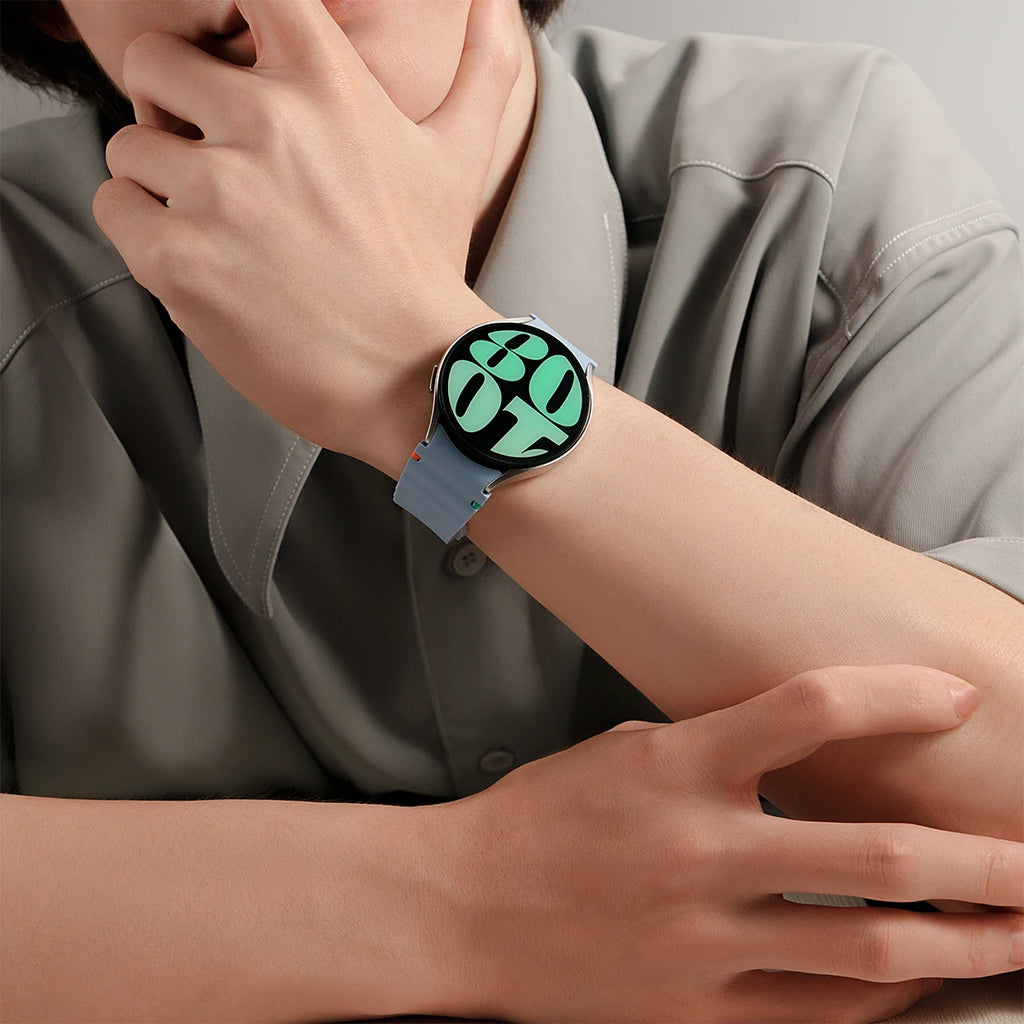 Original Silicone Strap for Samsung Galaxy Watch 7 6 5 4 40mm 44mm 5Pro 45mm Bracelet for Galaxy Watch 4 6Classic 43mm 47mm Band