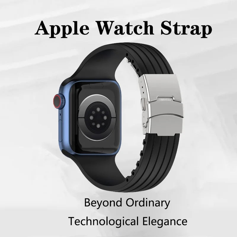 Silicone band Soft band For Apple Watch Ultra 2 44mm 40mm 49mm 45mm 41mm 38mm 42mm 45mm Apple Watch Series 3 6 SE 7 8 9