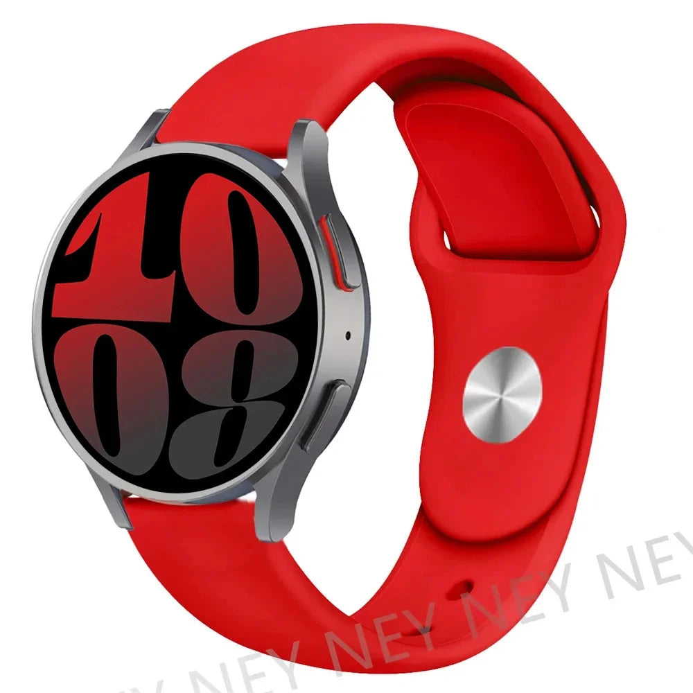 20mm 22mm strap For Samsung Galaxy watch 5 pro/6/4/Classic/Active 2/Gear S3 frontier silicone bracelet Huawei GT 2/2e/3 pro band