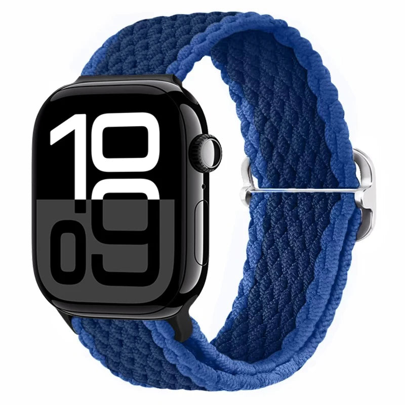 Braided Nylon band For Apple Watch Ultra 49mm 46mm 45mm 44mm 42mm 41mm 40mm Elastic band Apple Watch 11 10 9 8 7 SE 4 5 6 Belt