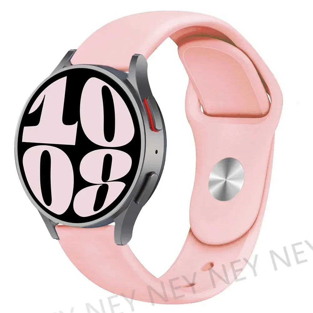 20mm 22mm strap For Samsung Galaxy watch 5 pro/6/4/Classic/Active 2/Gear S3 frontier silicone bracelet Huawei GT 2/2e/3 pro band