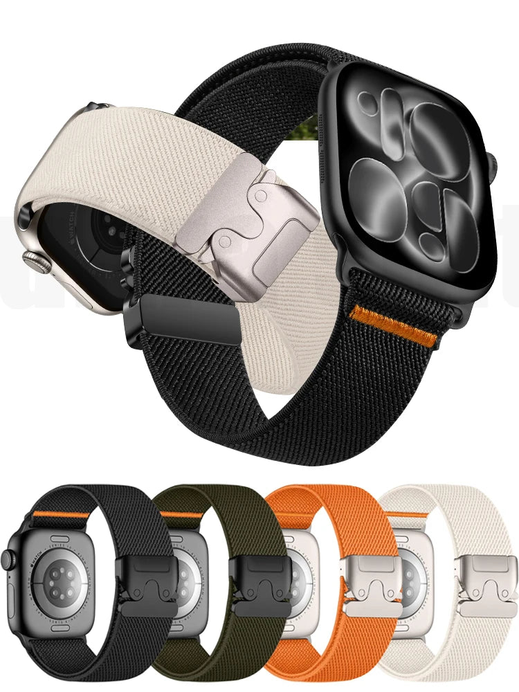 Sport band For Apple Watch band 46mm 42mm 49mm 44mm Apple Watch 45mm 41mm 40mm Parachute Nylon correa band Series 10 9 8 7 6 SE Ultra3