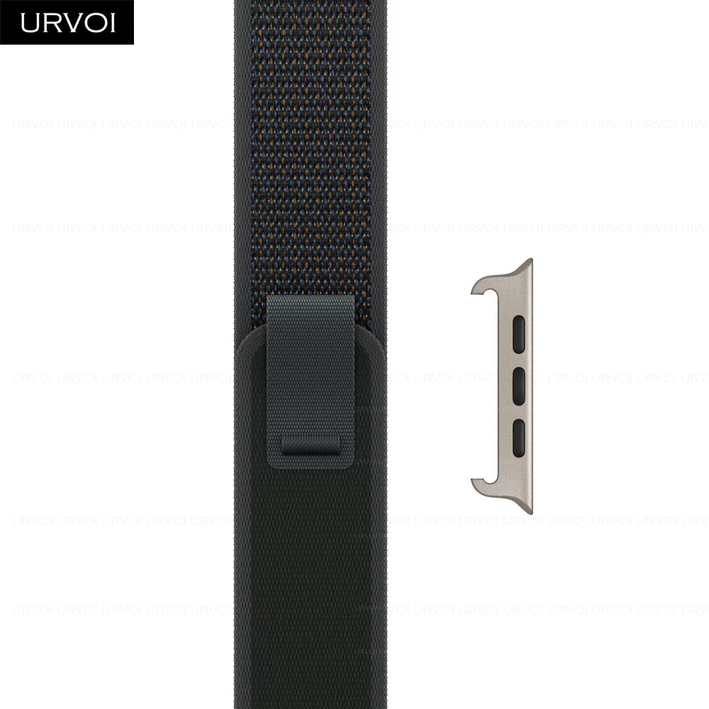 URVOI band for Apple Watch Ultra 3 2 band Series 11 10 9 nylon weave trail loop for Apple Watch lightweight pull tab closure 46mm 49mm