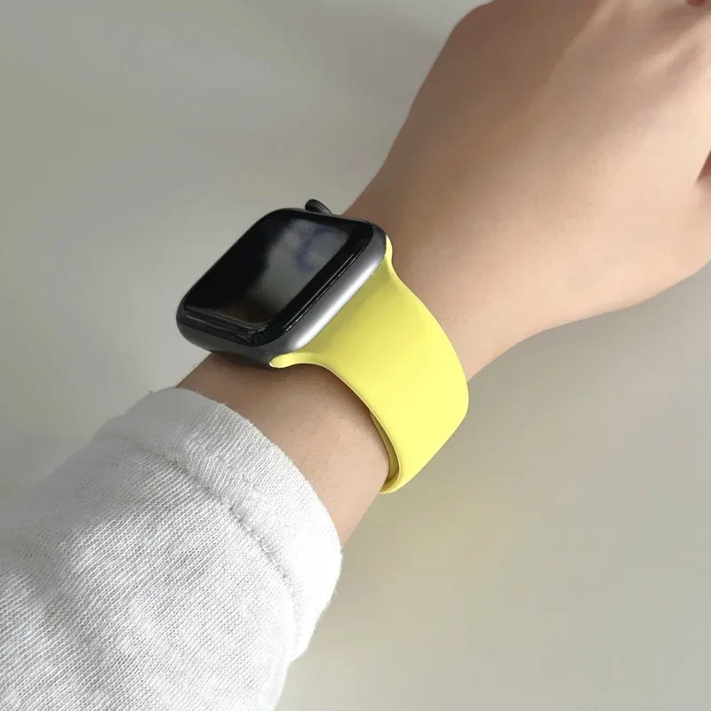 For Apple Watch band 46mm 42mm 45mm 44mm 40mm Silicone sport band Apple Watch Series 11 10 8 7 6 5 4 SE 9 Ultra 3 2 49mm band