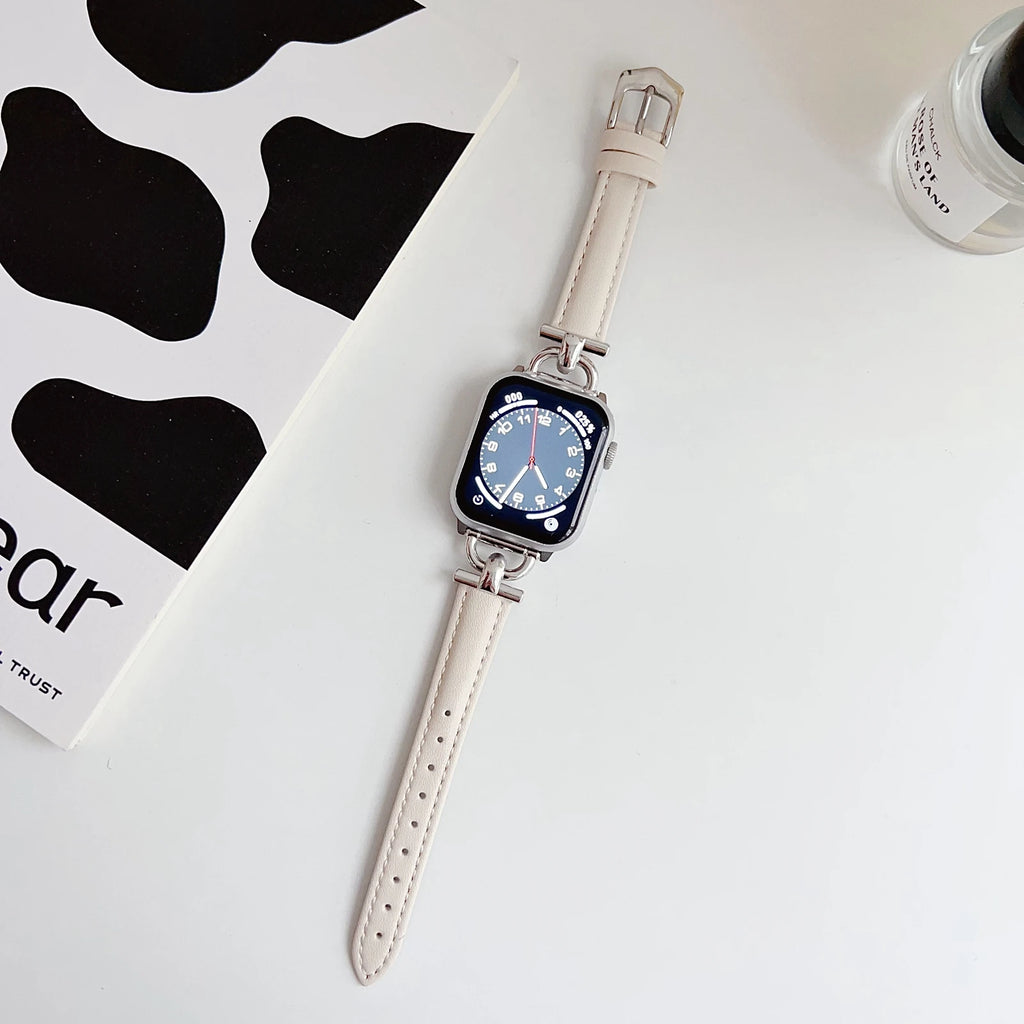 leather loop band For Apple Watch band correa Series Ultra 11 10 9 8 7 6 5 4 3 2 1 SE 38mm 40mm 41mm 42mm 44mm 45mm 46mm 49mm