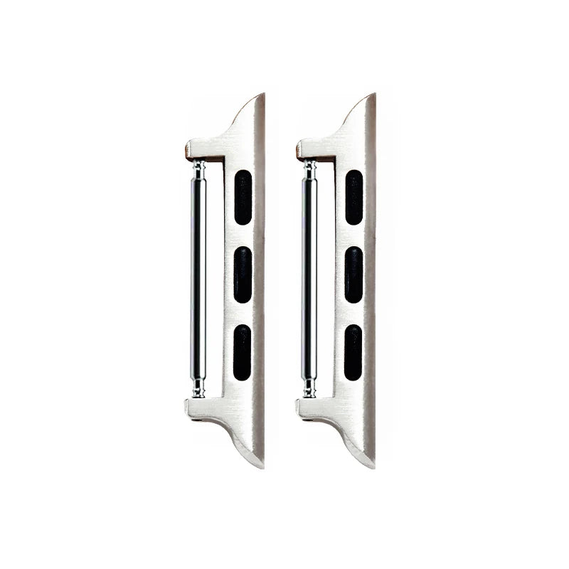 2PCS Connector For Apple Watch band Series 9 8 7 6 5 4 3 SE 44mm 40mm 42mm 41mm 45mm Stainless Steel Adapter Apple Watch Ultra 2 49mm