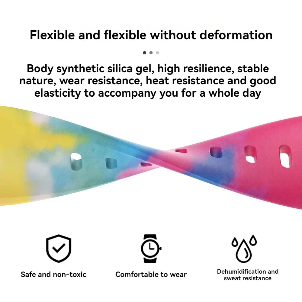 Patterned Silicone band For Apple Watch band Ultra 49mm 45mm 44mm 41mm 40mm For Apple Watch Series 9 8 7 6 5 4 3 2 1 SE Watch bands