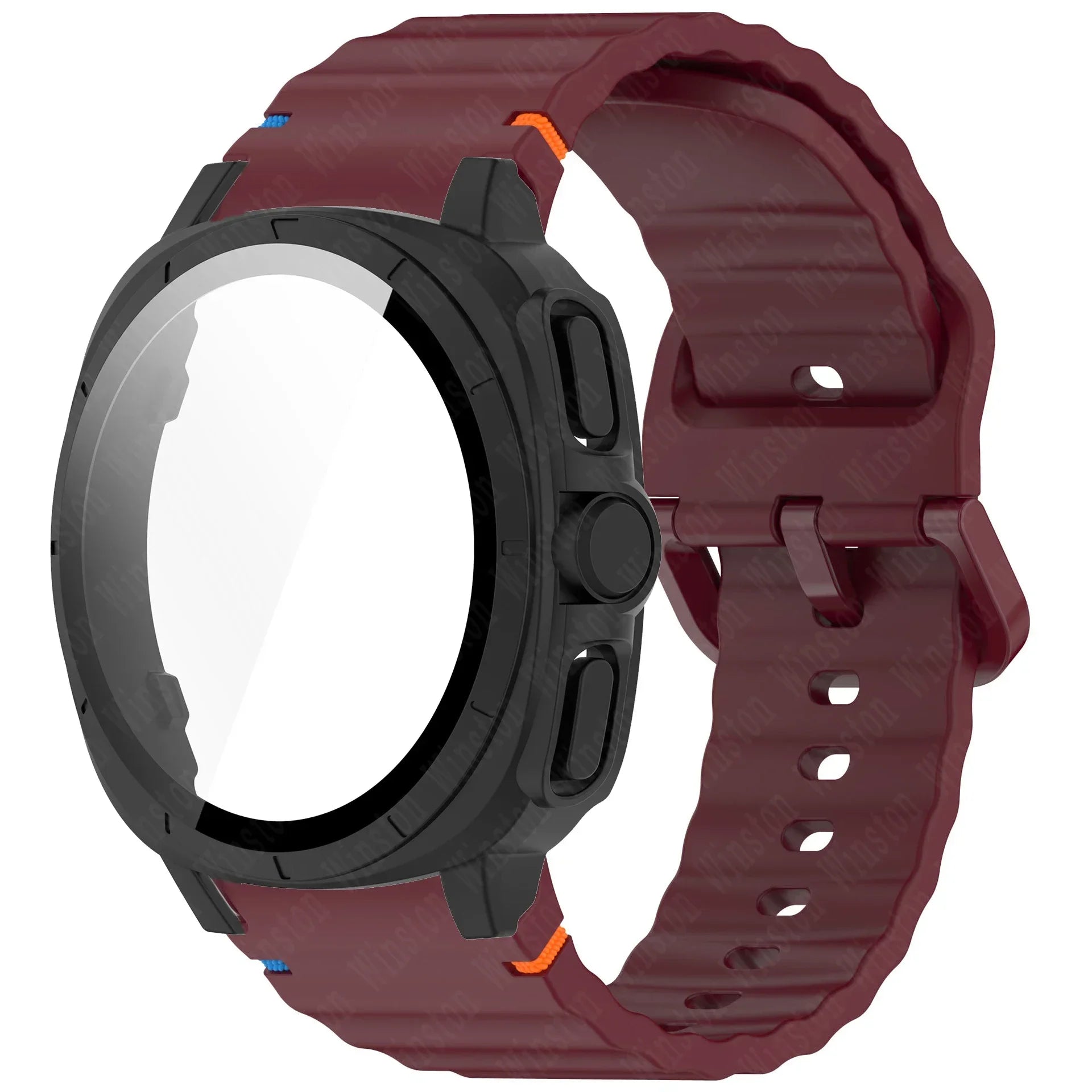 Case+Strap for Samsung Galaxy Watch 7 40mm 44mm Appearance Upgrade Ultra 47mm for Galaxy Watch 7 Sports silicone Bracelet