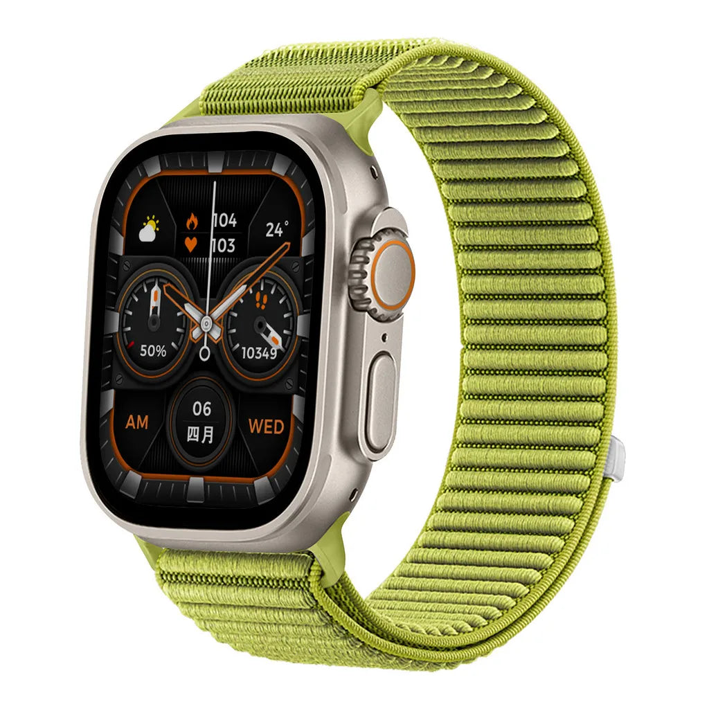 Nylon Braided Sport band For Apple Watch band 10 42mm 46mm band for Apple Watch 9 8 7 6 5 4 SE Ultra 2 49mm 46mm 45mm 44mm 42mm 41mm 40mm 38