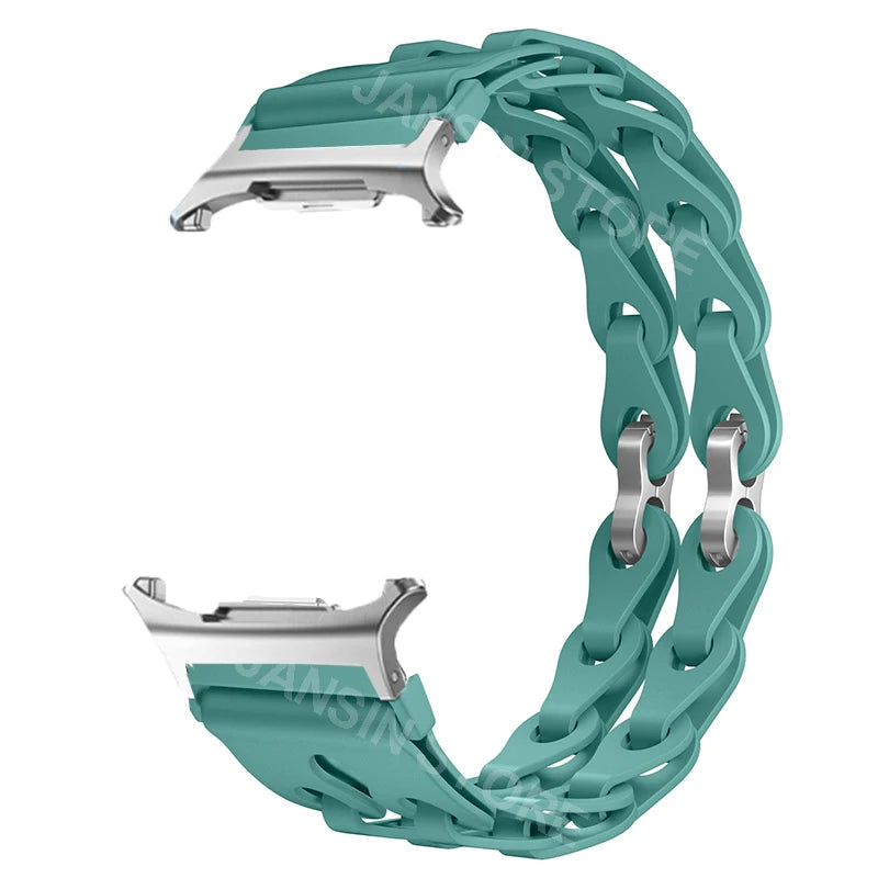 Silicone Band for Samsung Galaxy Watch 8 40mm 44mm Sports Strap Correa Wristband Breathable Bracelet For Galaxy 8 Classic 46mm