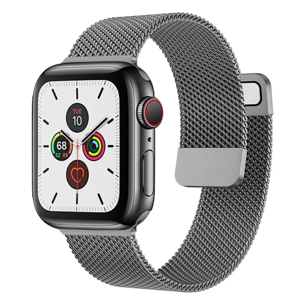 band For Apple Watch band 44mm 40mm 45mm 41mm 38mm 42mm 44mm Accessorie Milanese Loop metal band Apple Watch serie 3 4 5 6 SE 7