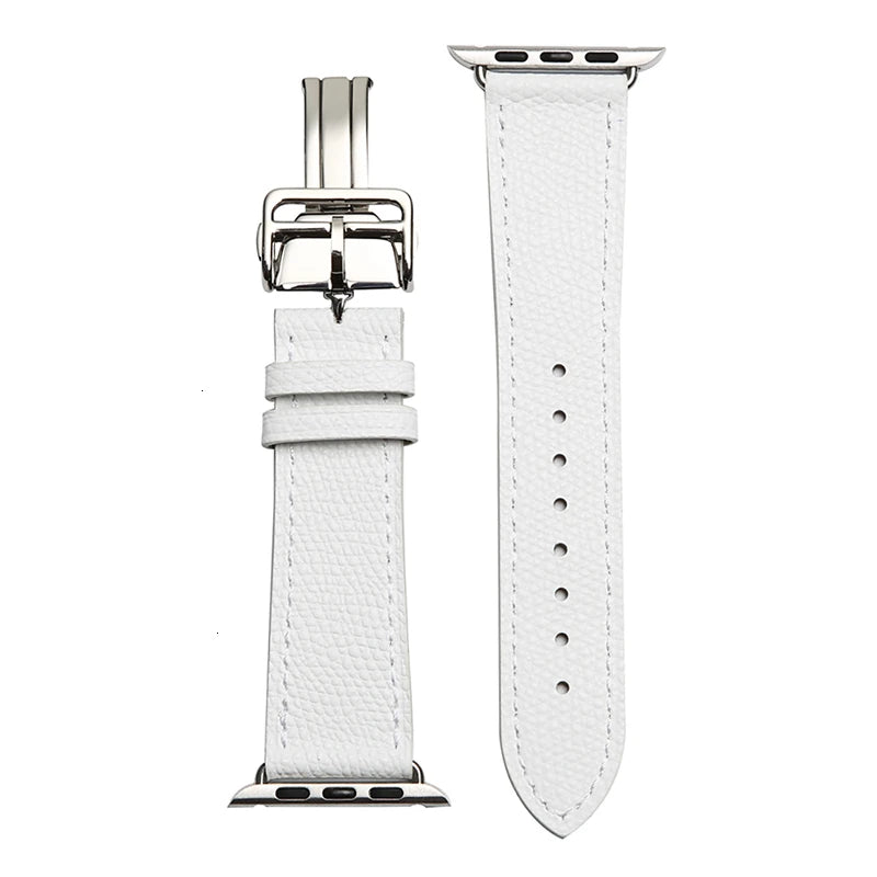 Genuine Leather band For Apple Watch Series 11 10 9 8 SE 3 band 46mm 44mm 41mm 45mm 42mm 38mm band Apple Watch Ultra 3 2 1 49mm