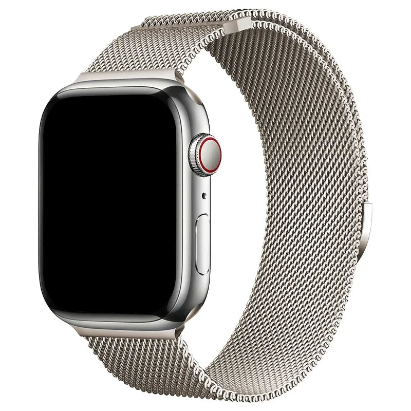 Milaness Magnetic band for Apple Watch Ultra band 49mm 46mm 45mm 44mm 41mm 40mm metal band for Apple Watch 11 10 9 8 7 6 5 4 SE