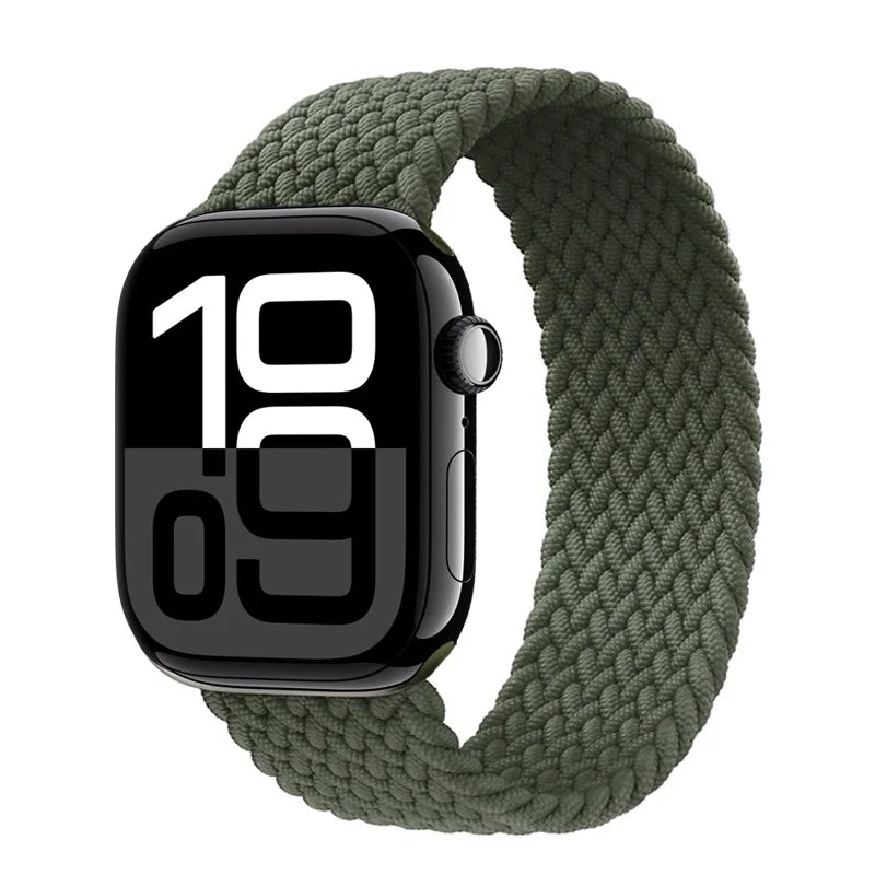 Braided loop band For Apple Watch band Ultra 3 2 49mm 44mm 41mm 40mm 42mm 46mm 45mm band Apple Watch Series 11 SE3 10 9 8 7 6 5