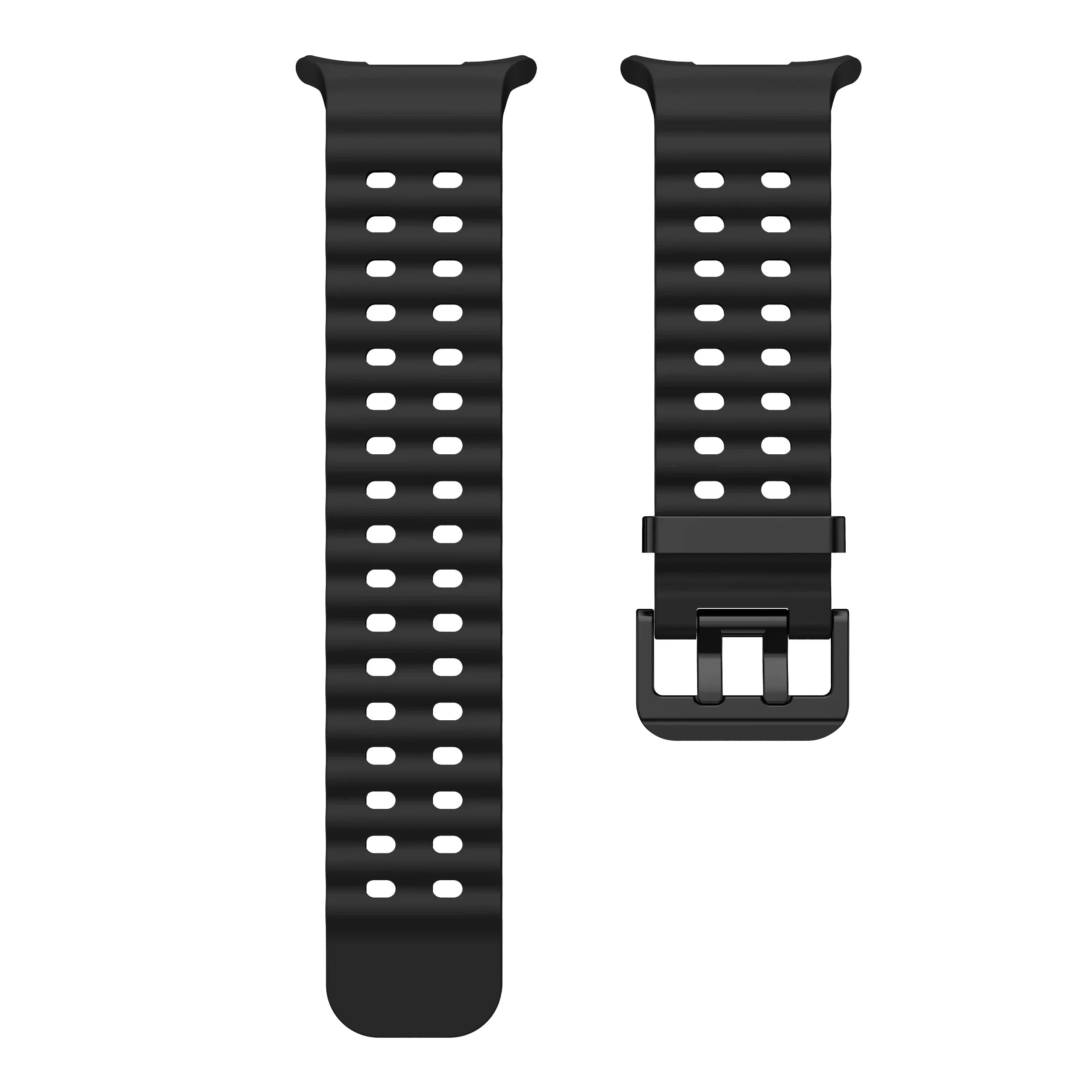 Marine Band For Samsung Galaxy Watch ultra 2025/7 ultra Accessories Two color Sport silicone Bracelet Galaxy Watch ultra Straps