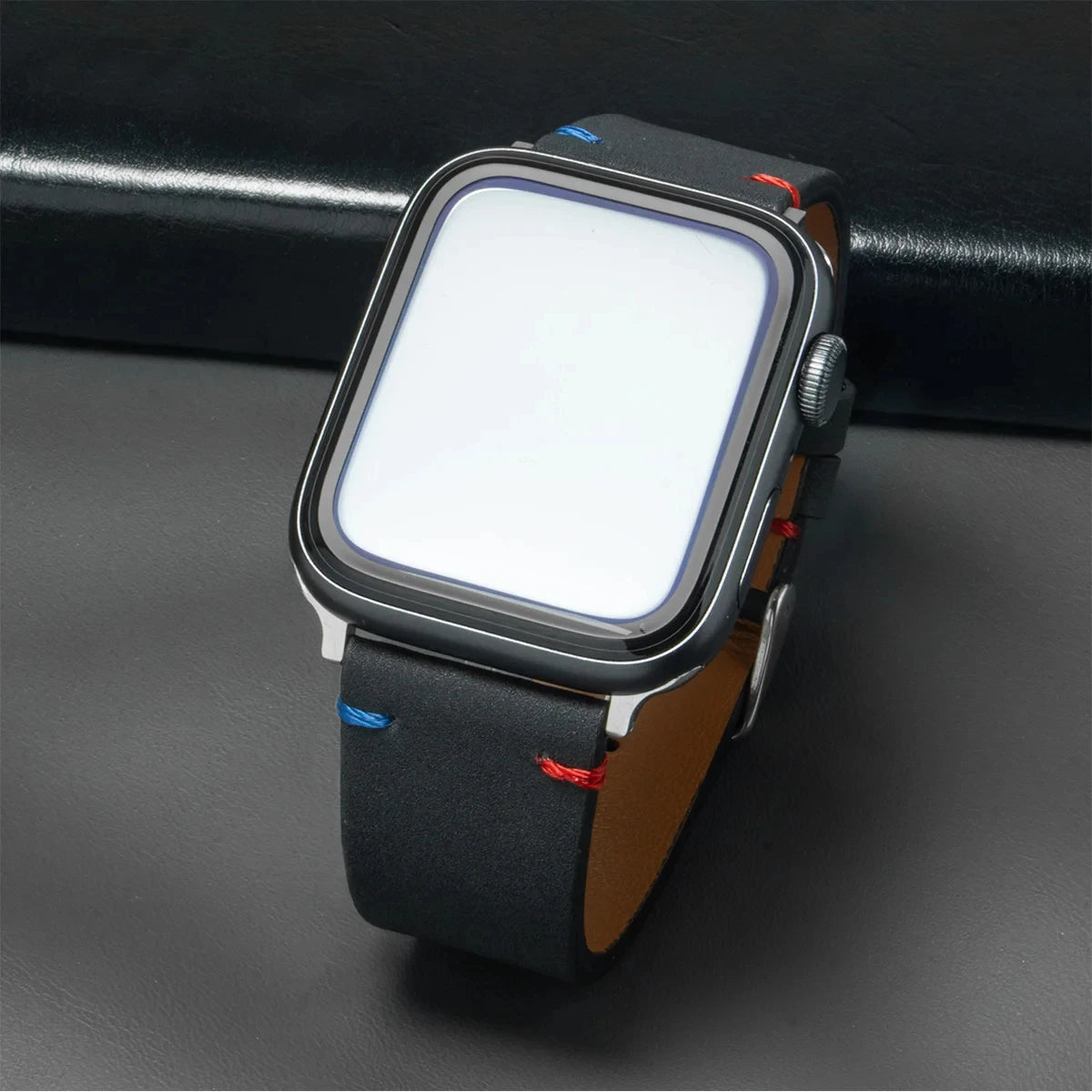 Leather band for Apple Watch band Ultra 2 49mm 46mm 42mm 45mm 44mm 42mm 40mm 41mm watch band for Apple Watch Series 10 9 8 7 6 SE 5 4