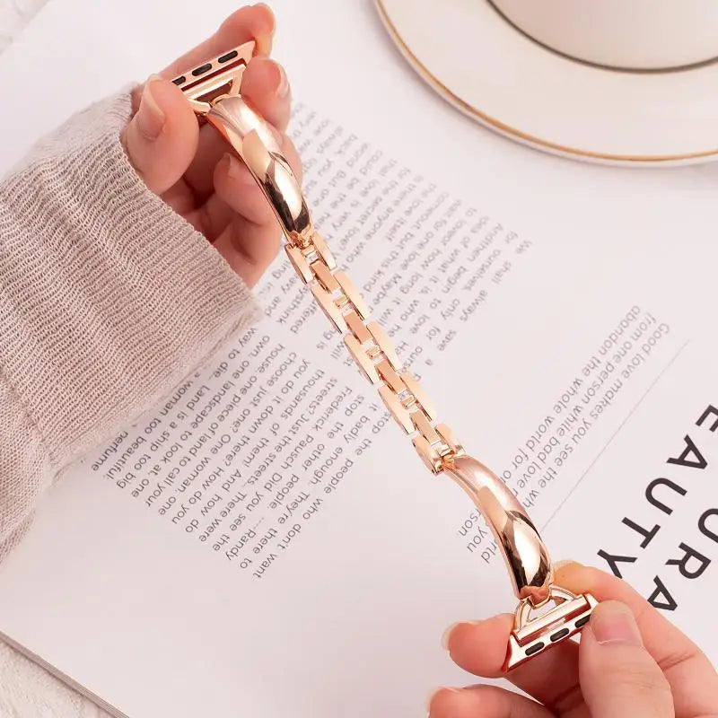 Starlight band For Apple Watch Ultra 3 2 1 Series 11 10 9 SE 3 metal band Apple Watch 46mm 49mm 41mm 45mm 40mm 42mm 44mm Women band