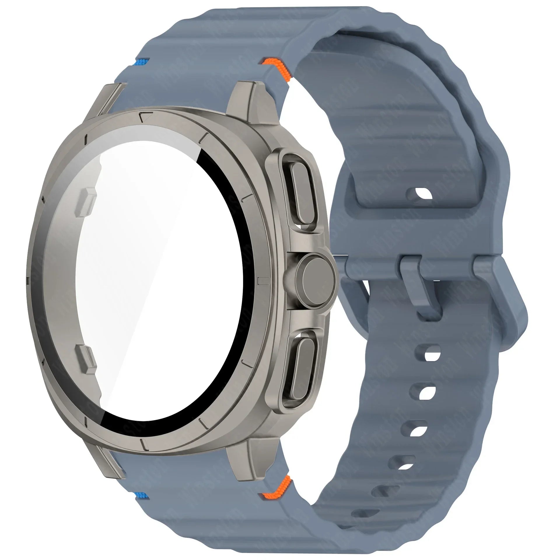 Case+Strap for Samsung Galaxy Watch 7 40mm 44mm Appearance Upgrade Ultra 47mm for Galaxy Watch 7 Sports silicone Bracelet