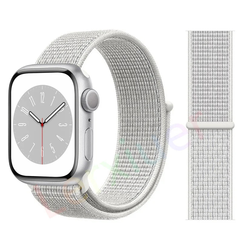 Nylon Loop band for Apple Watch band 46mm 44mm 40mm 42mm 45mm 41mm 49mm 44mm band Apple Watch Series Ultra 2 11 10 9 SE 7 6 5 4