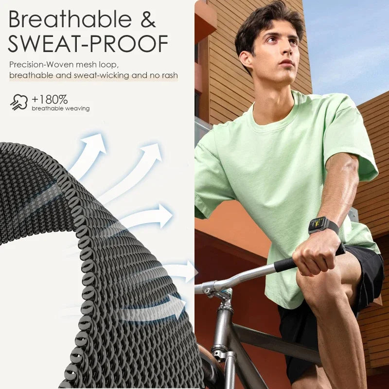 Milanese loop For Apple Watch 10 band 46mm 45mm 44mm 40mm 41mm 42mm band Apple Watch Series 11 8 7 6 5 4 SE 9 Ultra 2 3 49mm