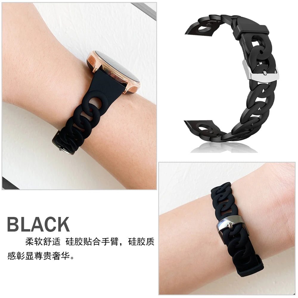 20mm strap For Samsung Galaxy watch 4/6/4classic/5/Pro/Active 3/2/Gear S3/amazfit bip bracelet Huawei watch GT 2/3 Pro 22mm band