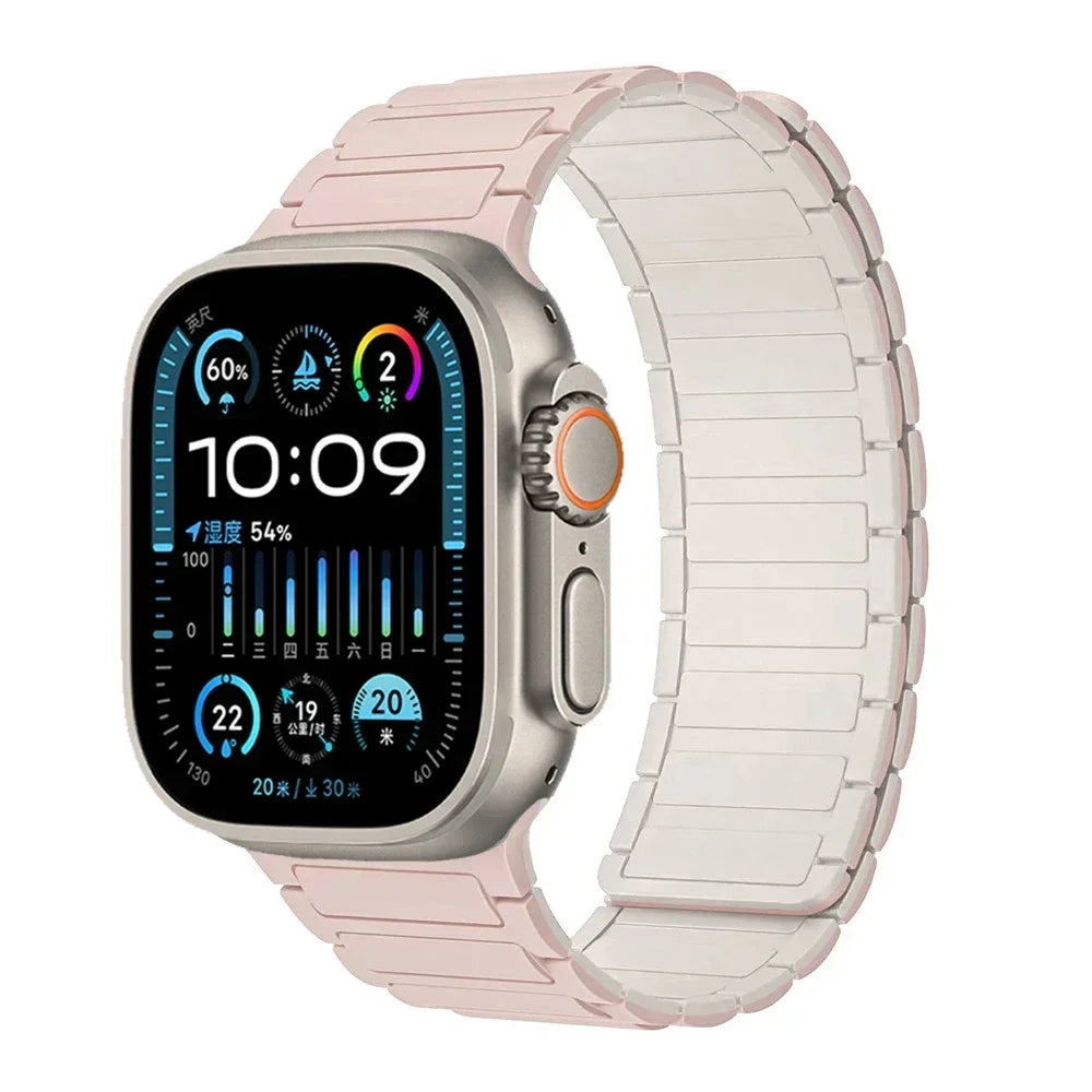 Magnetic Loop band for Apple Watch Ultra 2 1 band 49mm 10 9 8 7 46mm 42mm 45mm 41mm Silicone band Apple Watch 6 5 4 SE 40mm 44mm