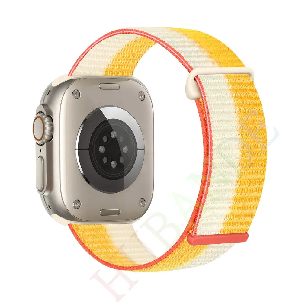 Nylon Loop band For Apple Watch band 49mm 45mm 44mm 42mm 41mm 40mm 38mm Smart Belt band For Apple Watch Ultra 8 7 6 SE 5 4 3