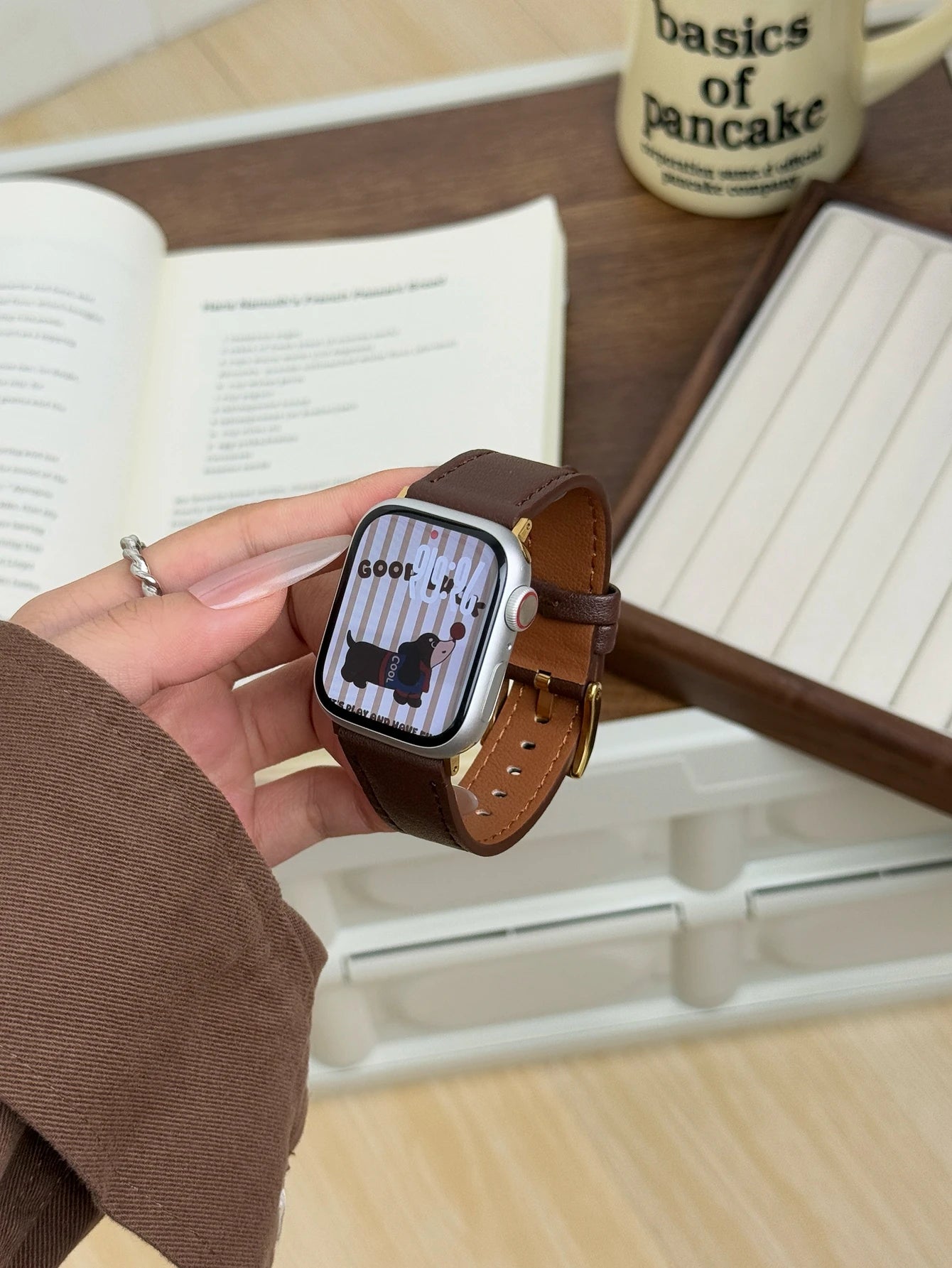 Leather loop Correa For Apple Watch band Series Ultra 11 10 9 8 7 6 5 4 3 2 1 SE 38mm 40mm 41mm 42mm 44mm 45mm 46mm 49mm band