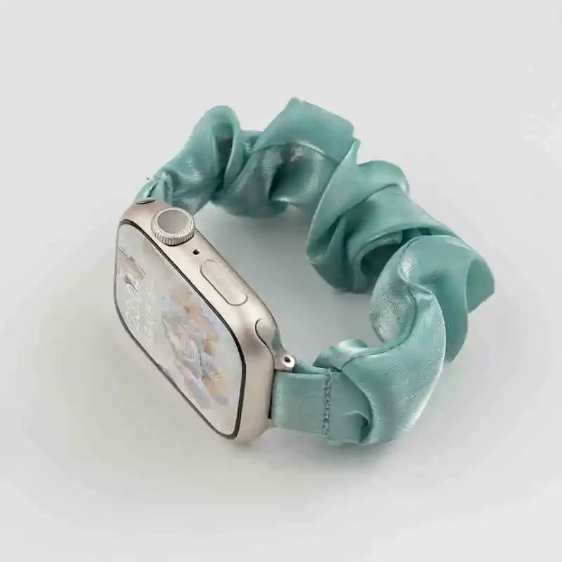 Scrunchie Compatible For Samsung Galaxy Fit 3 SM-R390,Cute Ice Silk Elastic for Samsung Galaxy Fit 3 Accessories