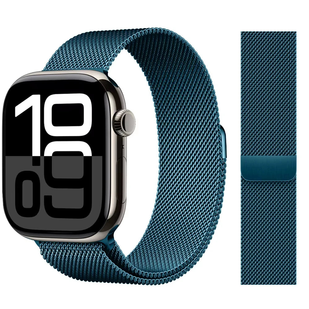 Milanese Loop band For Apple Watch band 11 42mm 46mm 44mm 40mm 41mm 45mm 49mm bands Apple Watch Series 10 9 8 7 6 Se3 Ultra 3 2
