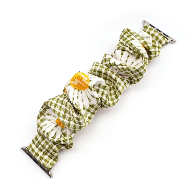 Scrunchie band for Apple Watch Ultra band 49mm 45mm 41mm 44mm 40mm 38mm 42mm Elastic nylon band Apple Watch Series 8 7 6 5 4 3 SE