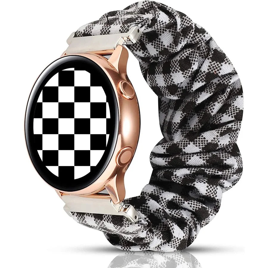 Scrunchie Strap For Samsung Galaxy watch 7/4/5/6 pro 45mm classic 47mm 43mm SOLO LOOP belt correa bracelet HUAWEI GT 2 2e 3 band