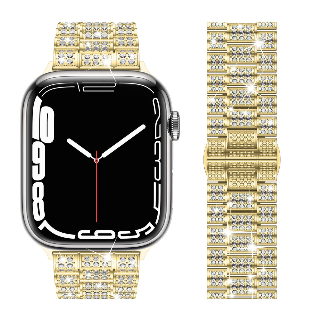 Women's Diamond band For Apple Watch Ultra 2 band 9 49mm 44mm 40mm 41mm 45mm metal band Apple Watch Series 8 7 6 SE 5 Watchband